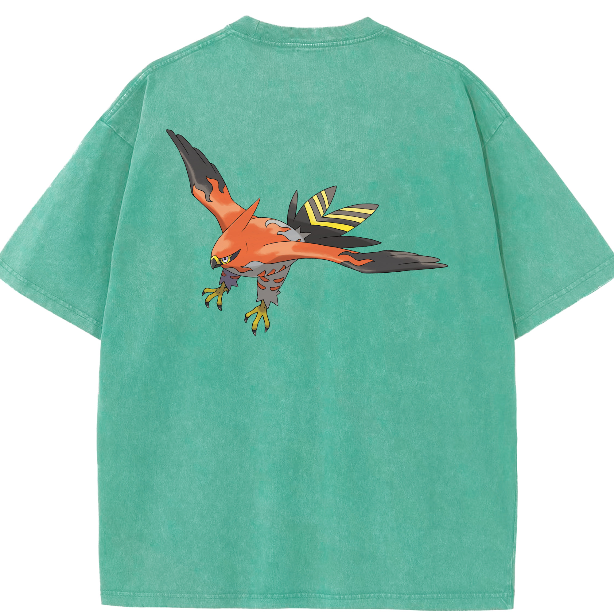 （画像用） ポケットモンスター Pokémon 綿100% ヴィンテージ風 半袖Tシャツ（背面プリント）